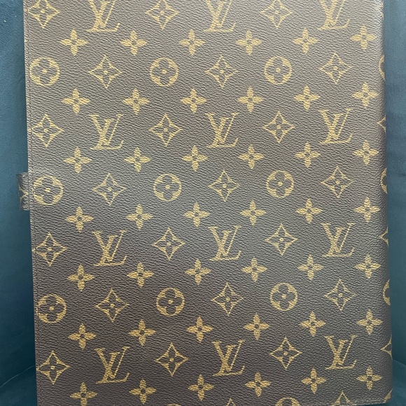 LOUIS VUITTON MONOGRAM BLOC A4 NOTEBOOK AGENDA COVER RARE - Picture 5 of 5